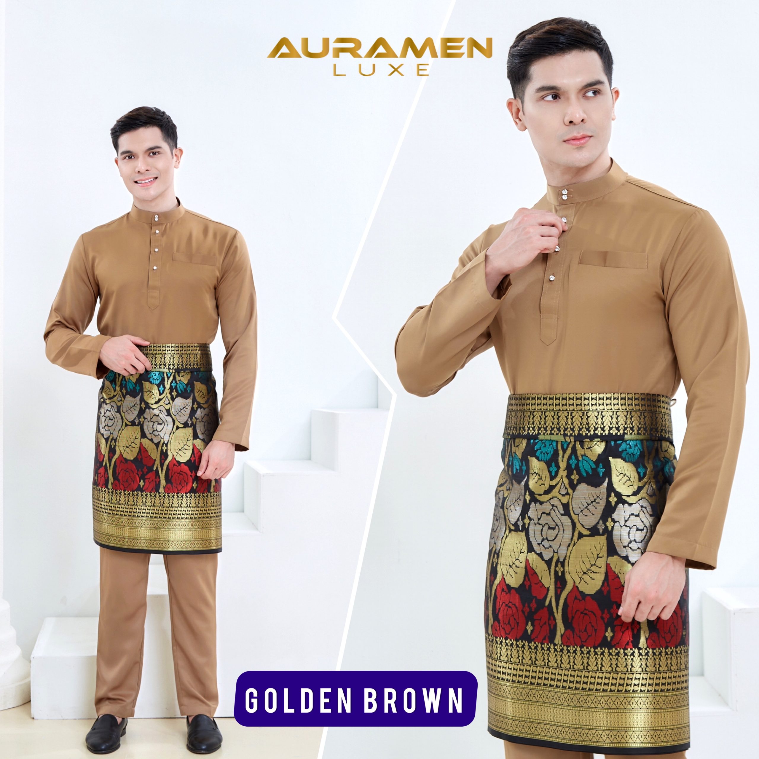 Baju Melayu AuraMen GOLDEN BROWN