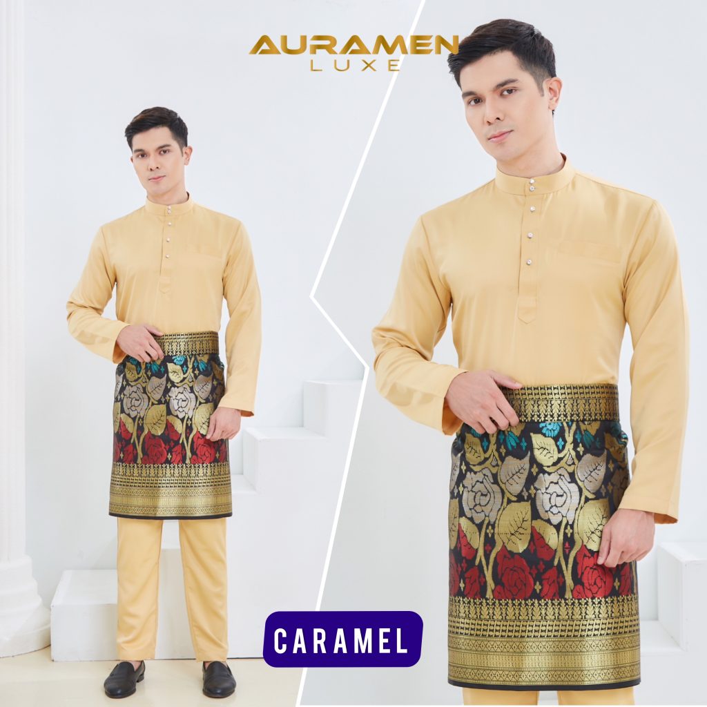 Baju Melayu AuraMenLuxe  CARAMEL