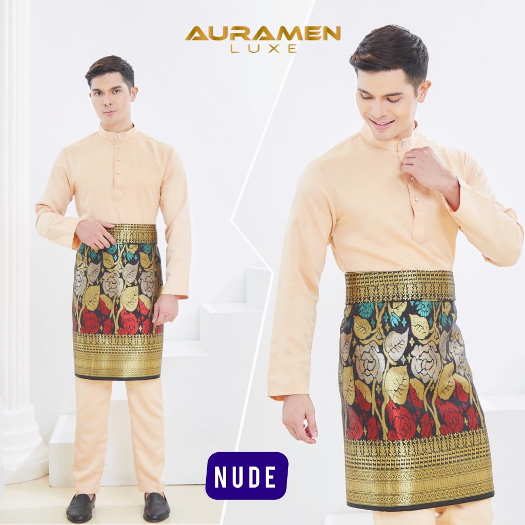 Baju Melayu AuraMenLuxe NUDE