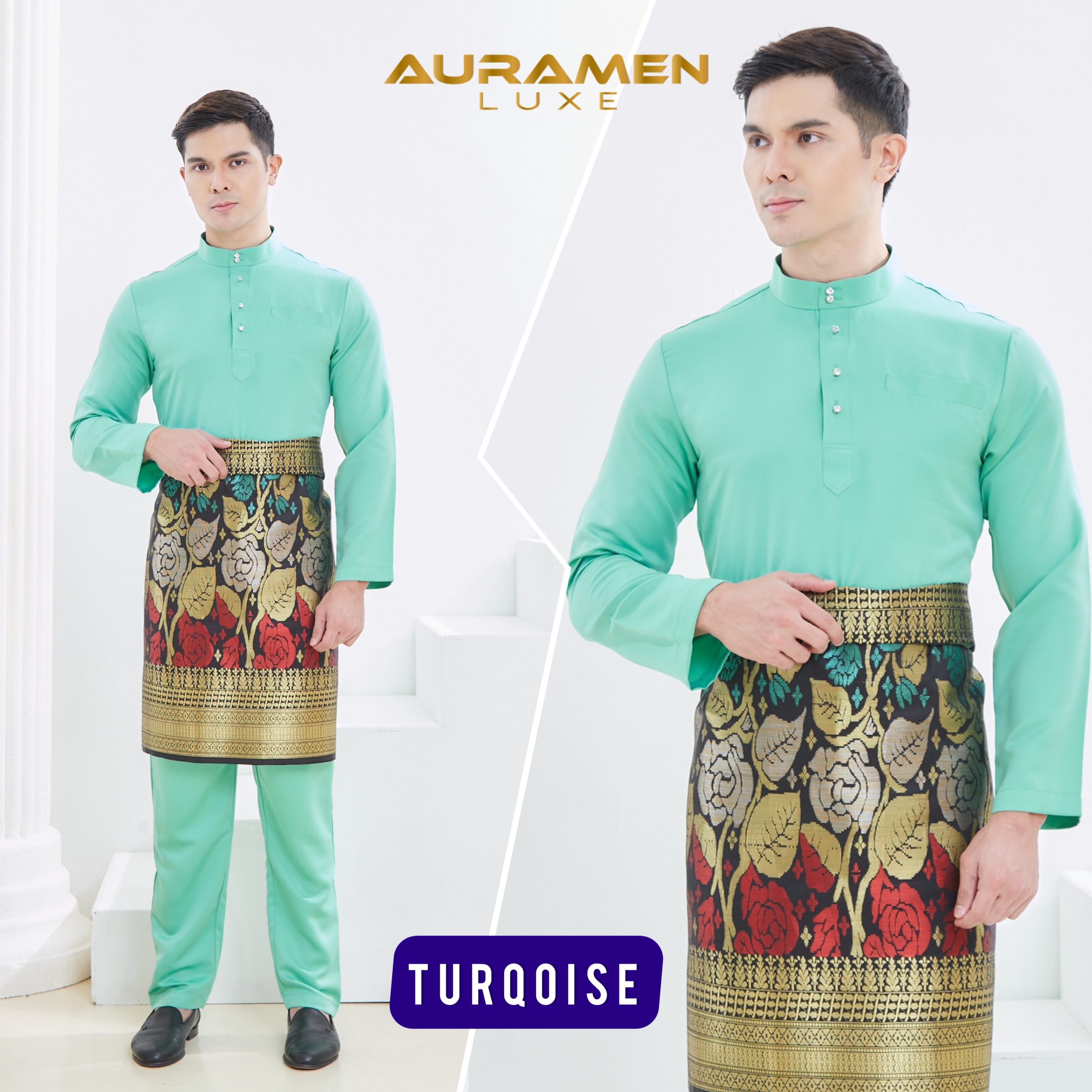 Baju Melayu AuraMenLuxe  TURQOISE