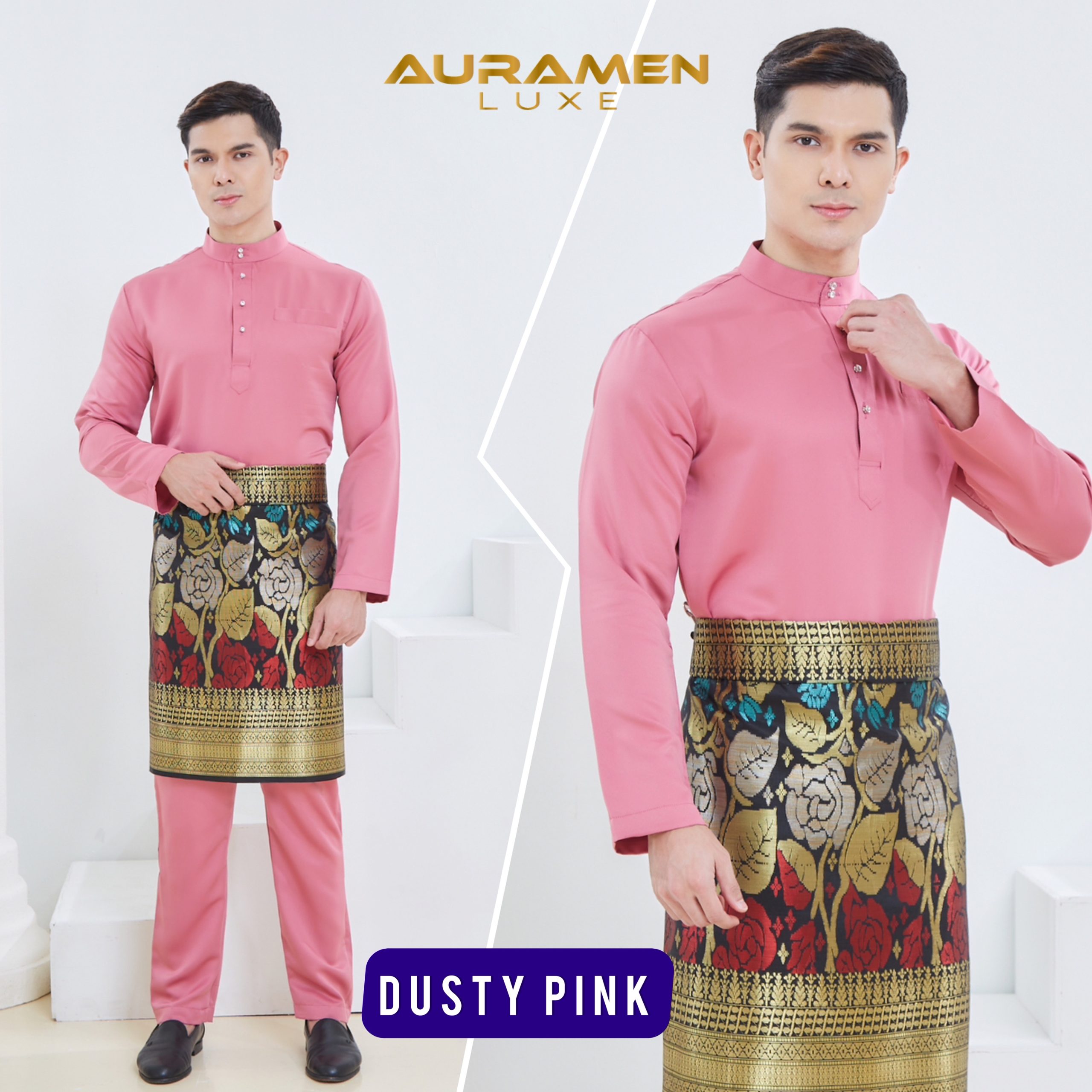 Baju Melayu AuraMenLuxe  DUSTY PINK