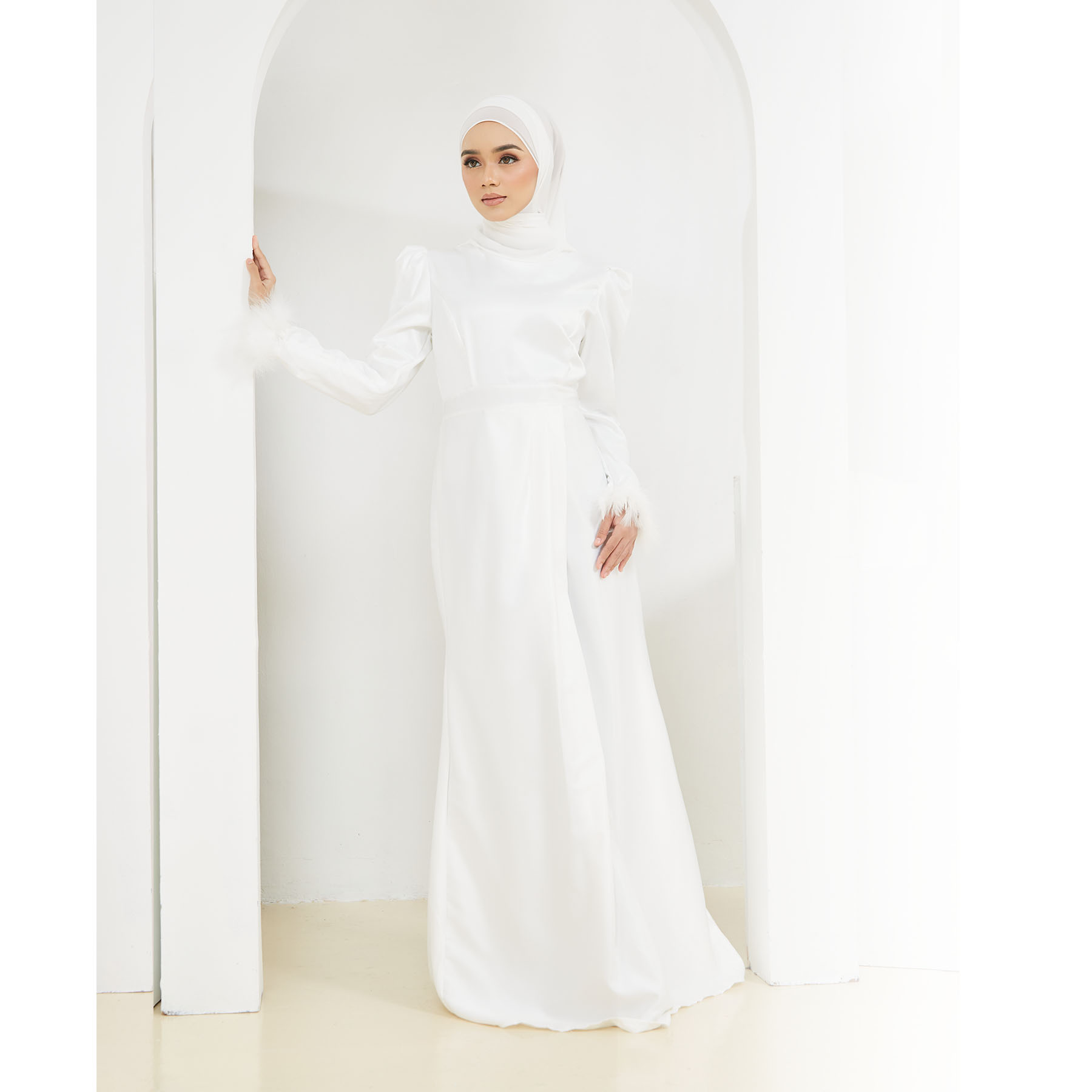 Delysha Dress White