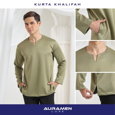 KURTA KHALIFAH OLIVE GREEN